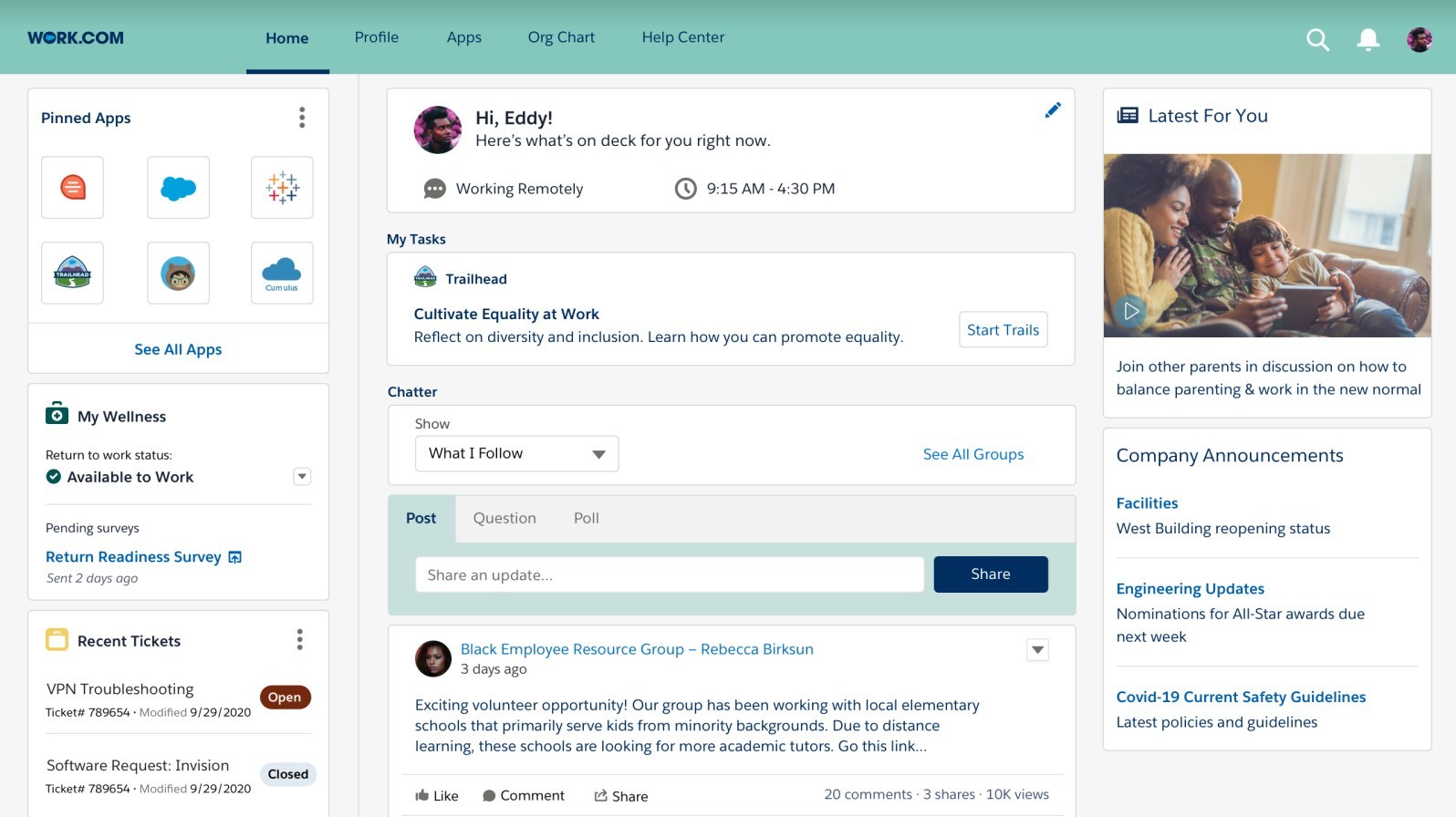 Salesforce Expands Work.com Features - HR Tech Feed