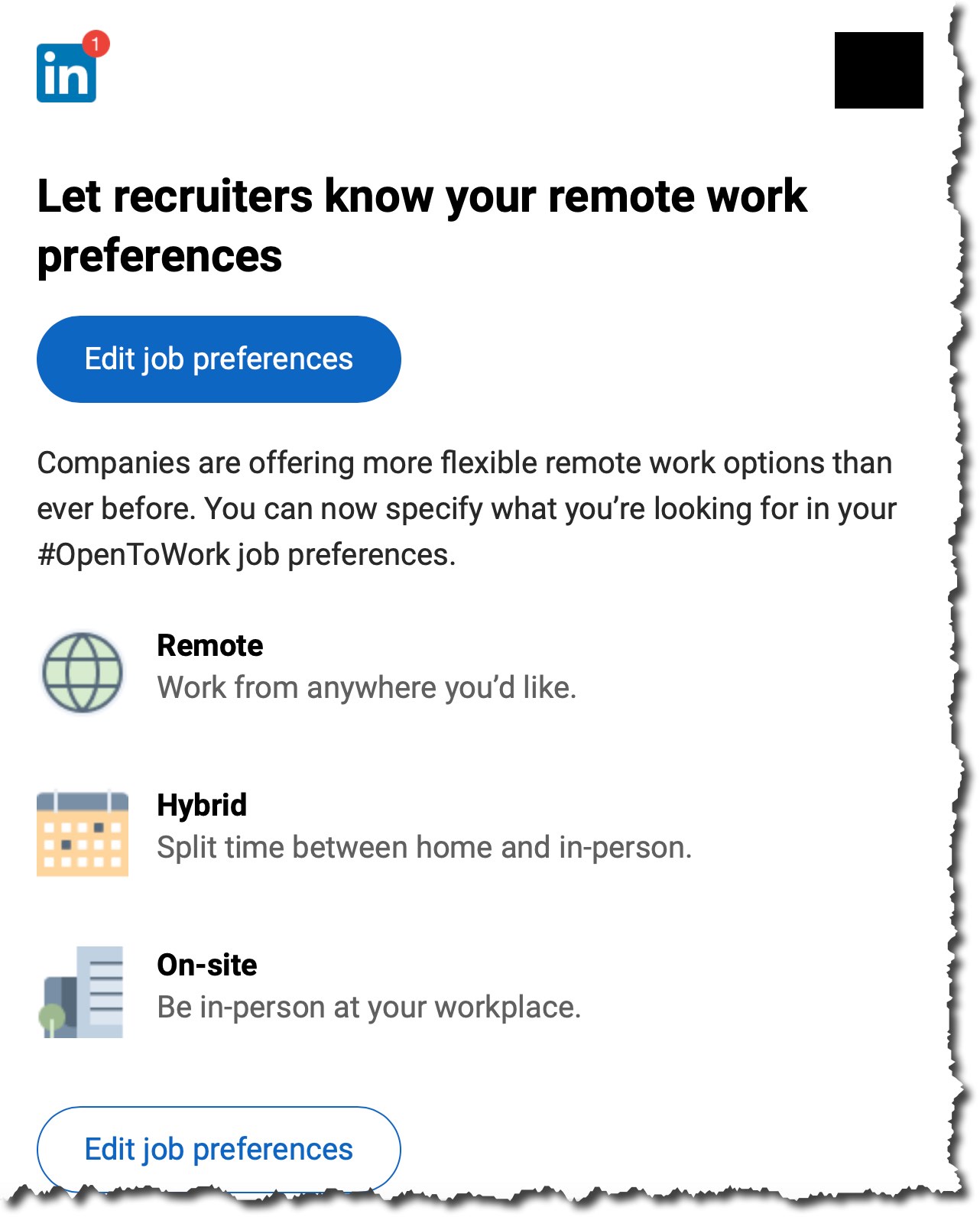 LinkedIn adds remote work preferences - HR Tech Feed